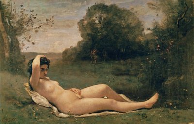 Ninfa reclinada de Jean Baptiste Camille Corot